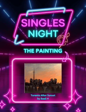 Singles Night Toronto After Sunset - Paint and sip event at Cineplex JUNXION Erin Mills in Mississauga, ON - PaintNite.com