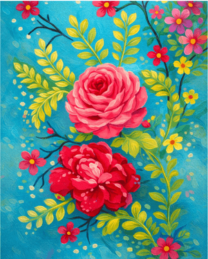 Vintage Flowers - Paint and sip event at PF Changs Sunnyvale in Sunnyvale, CA - PaintNite.com
