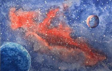 Live with Livy - Watercolor - The Universe — Painting