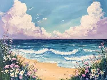 Flowers by The Sea