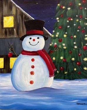 It's a Christmas Feeling - Paint Nite event in Chico, CA