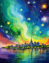Summer Aurora in the City thumbnail