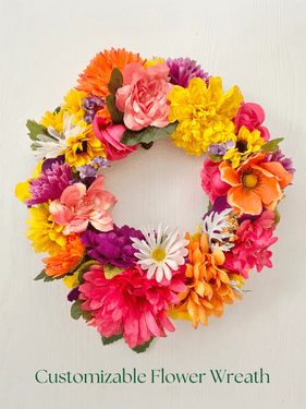 Customizable Flower Wreath - Paint and sip event at Brewsters in Airdrie, AB - PaintNite.com