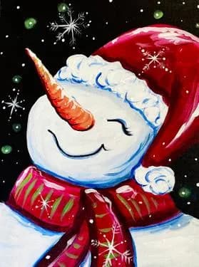 Holiday Cheer Snowman - Paint Nite event in Richmond Hill, ON