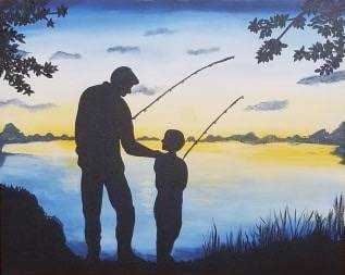Dad & Me - A Father's Day Painting — Painting