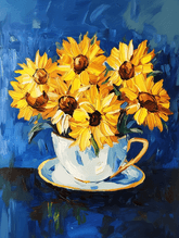 Teacup of Sunflowers thumbnail