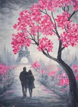 An Evening In Paris at Charley's Place — Painting