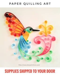 Paper Quilling - Hummingbird thumbnail