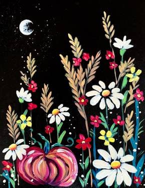 Thankful Harvest Moon - Paint and sip event at Hop Riot in Wheatland, CA - PaintNite.com