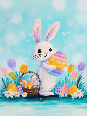 Little Spring Bunny - Paint Nite event in Hauppauge, NY