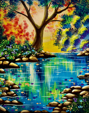 Some Place Special - Paint and sip event at Campbell Pizza Co. in Campbell, CA - PaintNite.com