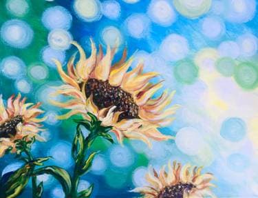 Bokeh Sunflowers with Melody Gillespie