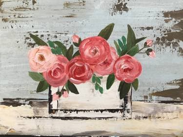 Summer Blush Blossoms - Paint and sip event at Boston Pizza_Main St W in Hamilton, ON - PaintNite.com