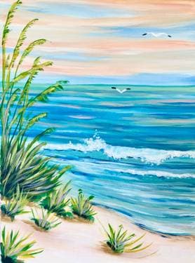 Beach Day Dreams - Paint and sip event at Novotel Toronto Centre in Toronto, ON - PaintNite.com