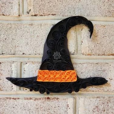 Paper Quilling Halloween Witch Hat Decoration Workshop with Trupti More @Eavesdrop — Painting