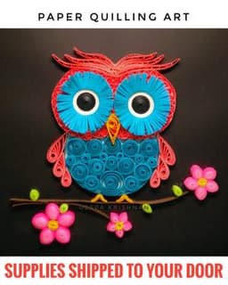 Paper Quilling - Owl (Supplies Included) thumbnail
