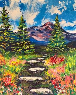 Wildflower Trail - Paint and sip event at Mountainside in Princeton , MA - PaintNite.com