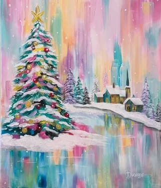 Glistening Winter Wonderland — Painting