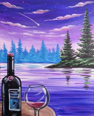 Wishing Over Wine - Paint and sip event at Moxies Yorkdale in North York , ON - PaintNite.com