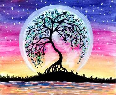 Twinkle Tree of Life - Paint and sip event at Mossop's Social House in Toronto , ON - PaintNite.com