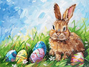 Here Comes Peter Cotten Tail - Hopping Down The Bunny Trail - Paint Nite event in Napa, CA