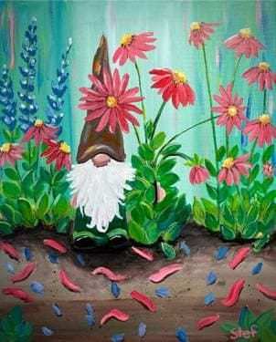 A Little Gnome Goes a Long Way - Paint and sip event at Mr Mike's Steak House Regina South in Regina, SK - PaintNite.com