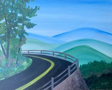 Blue Ridge Parkway - Paint and sip event at Jersey Lily's Roadhouse - Salem in Salem, VA - PaintNite.com