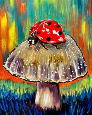 Lucky Ladybug at ALE - Amberwood Lounge & Eatery — Painting