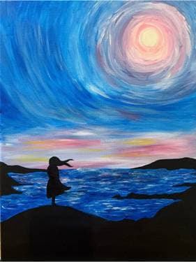 Au gré du vent/Whispers of the Wind - Paint and sip event at Atelier d'Art Hadieh in Saint-Jean-sur-Richelieu, QC - PaintNite.com