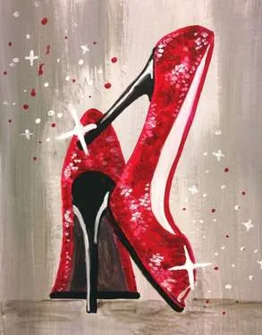 Let's Dance in Red Sparkling Shoes