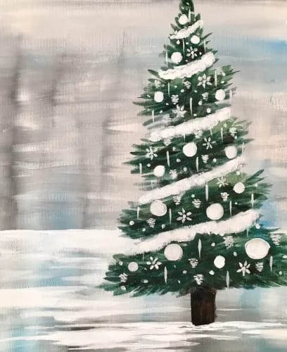 White Christmas Tree