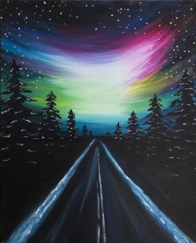 Winter Road to Northern Lights