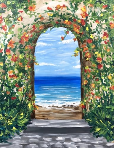 Tropical Ocean Arch — Painting