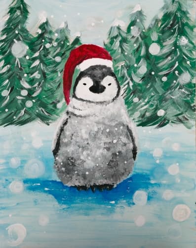 Snowy Little Penguin