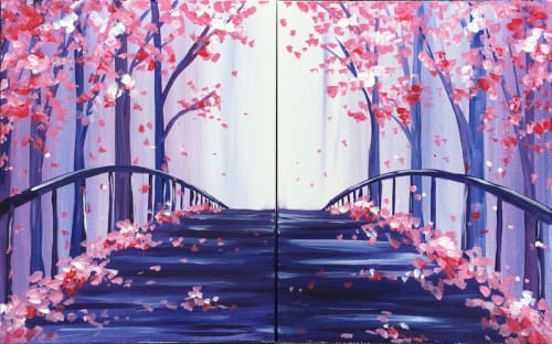 The Bridge into Spring PARTNER PAINTING