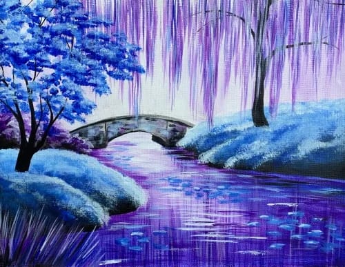 Tranquil Purple Pond