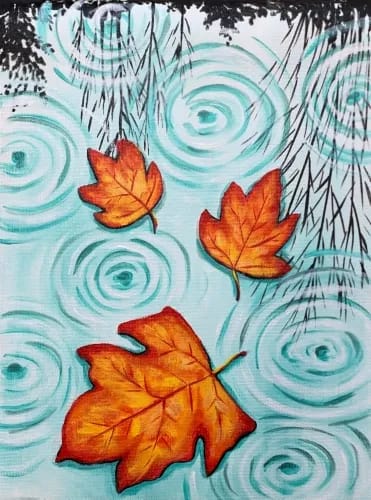 Floating Fall Leaves
