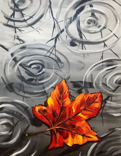 Rainy Autumn Leaf