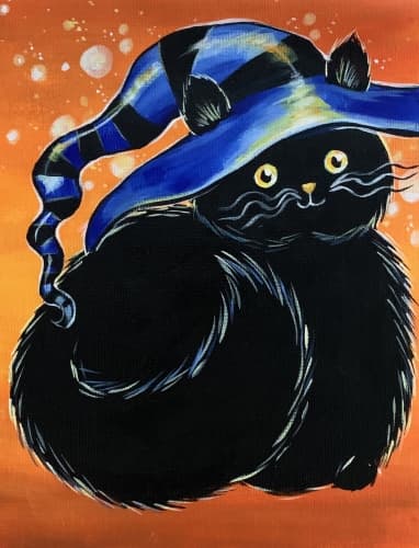 Black Cat With A Hat