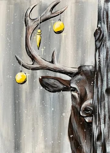 Christmas Winter Stag