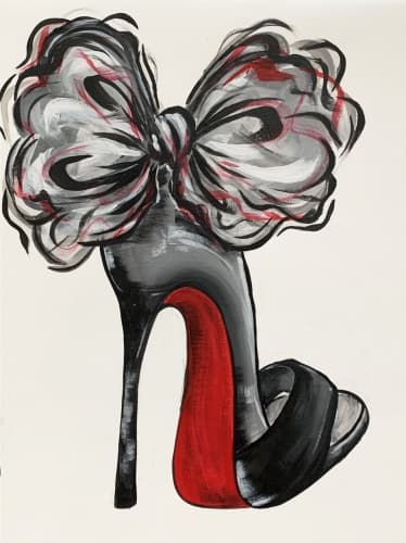 Black Stiletto With A Bow