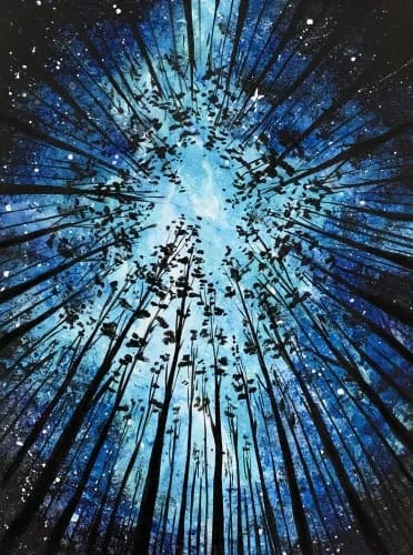 Perspective Forest Silhouette