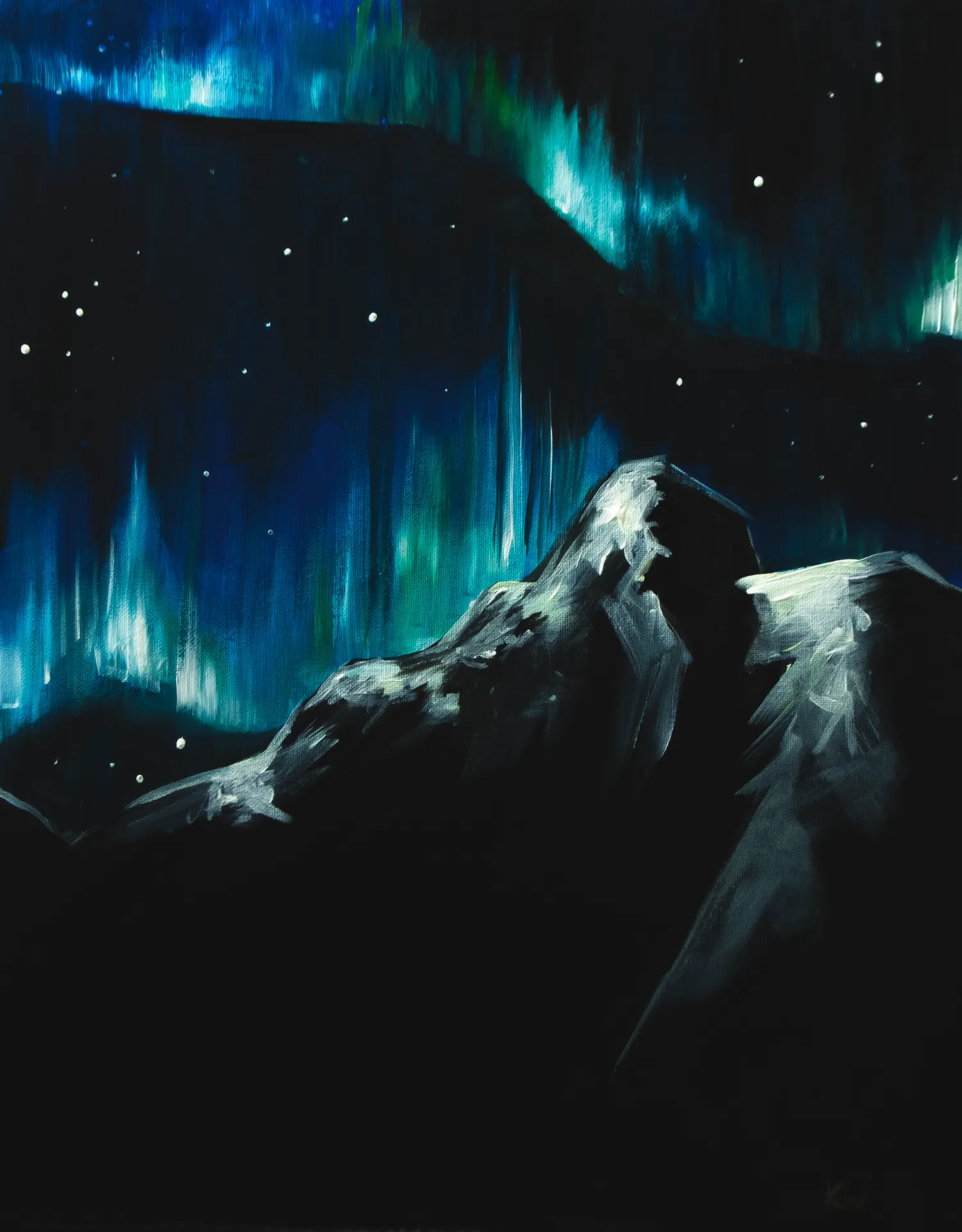 Dancing Along The Teal Colored Sky