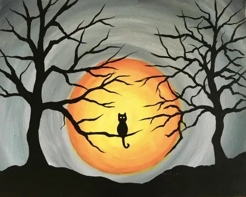 Spooky Tree Cat