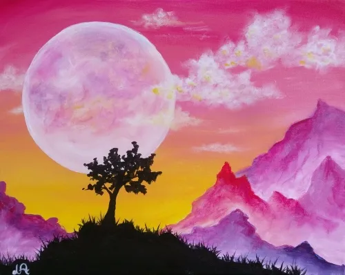 Moonlit Mountains II