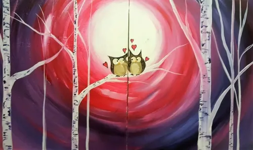 Owl Love You Partner Painting