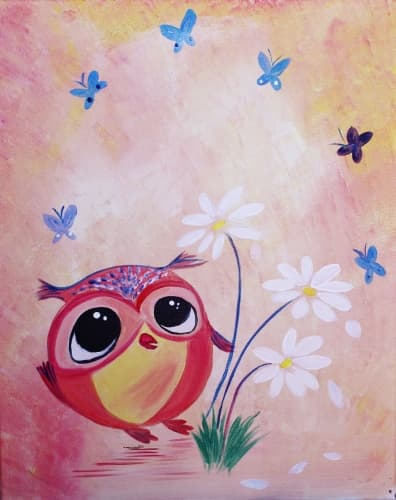 Owl Pick Some Flowers
