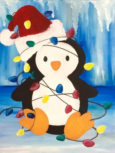 Tangled Christmas Penguin