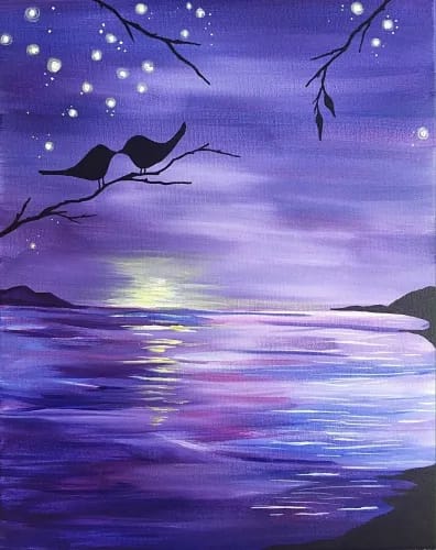 Purple Ocean Sunset Kinda Love