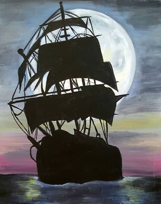 Pirate Ship Moonilght